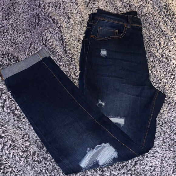 Fashion Nova Denim - Layla High Waist Distressed Jeans